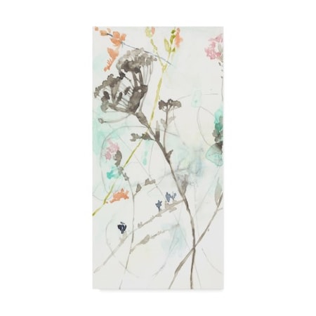 Jennifer Goldberger 'Wildflower Breath I' Canvas Art,16x32